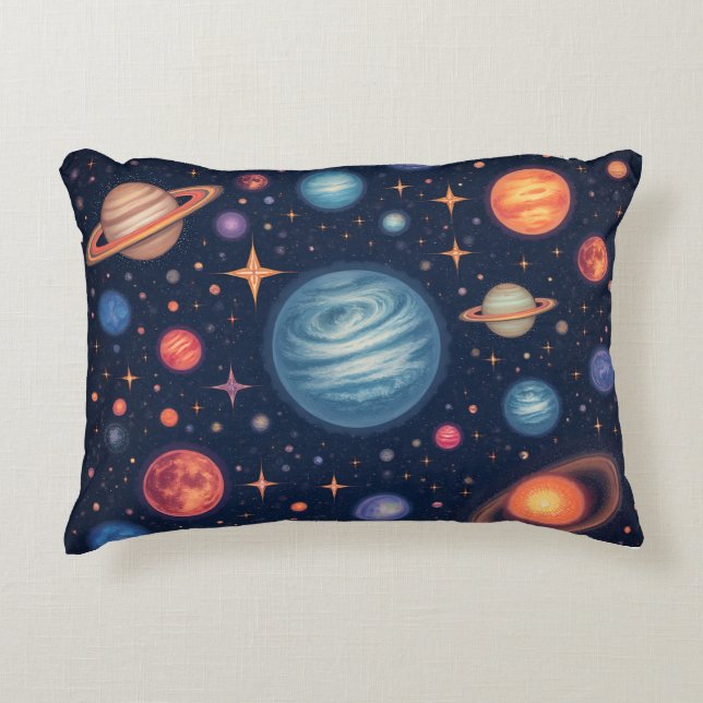 Space pattern pillow (Front)