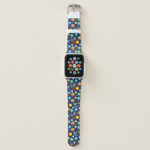 Space Pattern, Planets, Stars, Cosmos, Galaxy Apple Watch Band