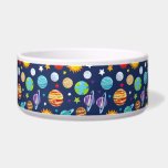 Space Pattern, Planets, Stars, Cosmos, Galaxy Bowl<br><div class="desc">Cute,  fun and adorable pattern with planets (Sun,  Mercury,  Venus,  Earth,  Mars,  Jupiter,  Saturn,  Uranus,  Neptune,  Pluto). Modern and trendy gift,  perfect for the space lover in your life.</div>