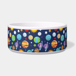 Space Pattern, Planets, Stars, Cosmos, Galaxy Bowl