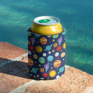 Space Pattern, Planets, Stars, Cosmos, Galaxy Can Cooler