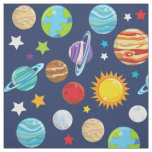 Space Pattern, Planets, Stars, Cosmos, Galaxy Fabric