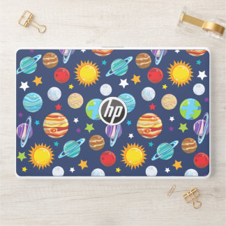 Space Pattern, Planets, Stars, Cosmos, Galaxy HP Laptop Skin