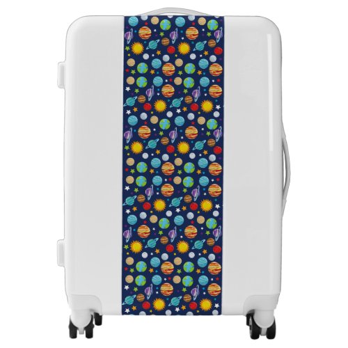Space Pattern Planets Stars Cosmos Galaxy Luggage