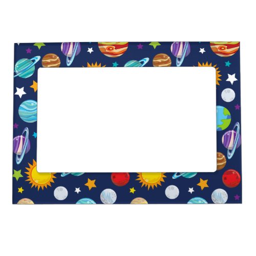 Space Pattern Planets Stars Cosmos Galaxy Magnetic Frame