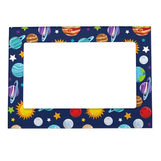 Space Pattern, Planets, Stars, Cosmos, Galaxy Magnetic Frame (Front)