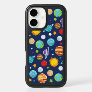 Space Pattern, Planets, Stars, Cosmos, Galaxy iPhone 16 Case