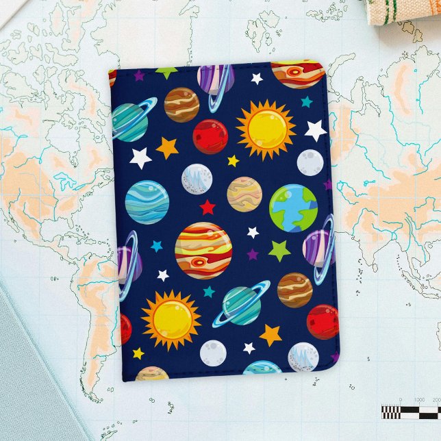 Space Pattern, Planets, Stars, Cosmos, Galaxy Passport Holder (Creator Uploaded)