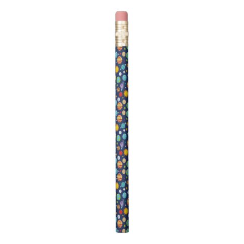 Space Pattern Planets Stars Cosmos Galaxy Pencil