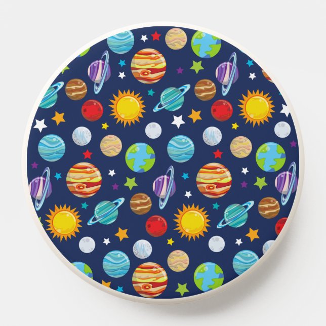 Space Pattern, Planets, Stars, Cosmos, Galaxy PopSocket (Popsocket)