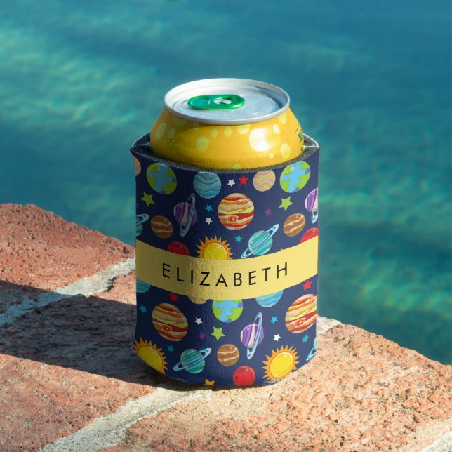 Space Pattern, Planets, Stars, Cosmos, Your Name Can Cooler (In Situ Pool)