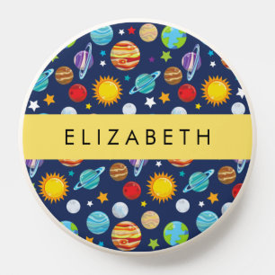 Space Pattern, Planets, Stars, Cosmos, Your Name PopSocket