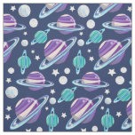 Space Pattern, Planets, Stars, Galaxy, Cosmos Fabric