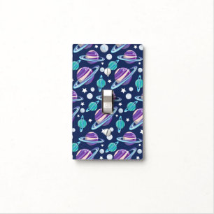 Space Pattern, Planets, Stars, Galaxy, Cosmos Light Switch Cover
