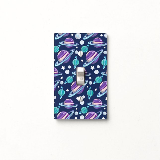 Space Pattern, Planets, Stars, Galaxy, Cosmos Light Switch Cover (In Situ)