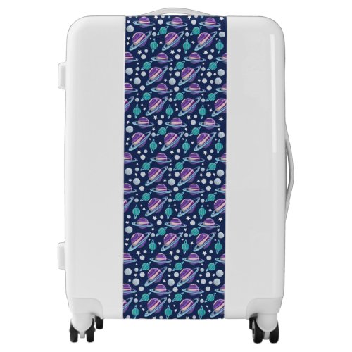 Space Pattern Planets Stars Galaxy Cosmos Luggage