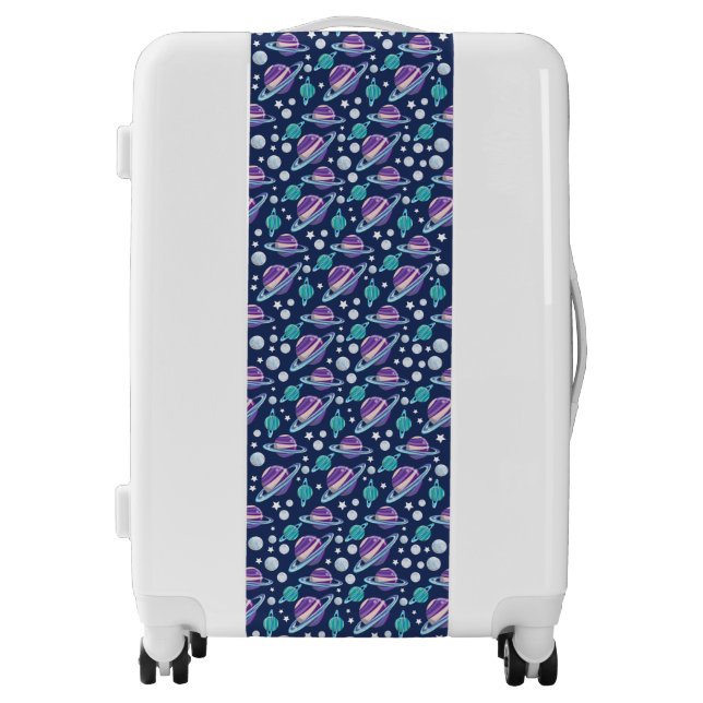 Space Pattern, Planets, Stars, Galaxy, Cosmos Luggage (Front)