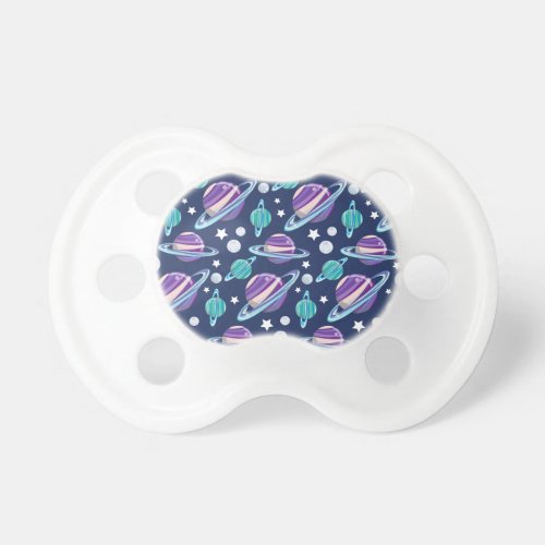 Space Pattern Planets Stars Galaxy Cosmos Pacifier