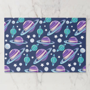 Space Pattern, Planets, Stars, Galaxy, Cosmos Paper Pad
