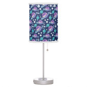Space Pattern, Planets, Stars, Galaxy, Cosmos Table Lamp (Left)