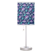 Space Pattern, Planets, Stars, Galaxy, Cosmos Table Lamp (Right)