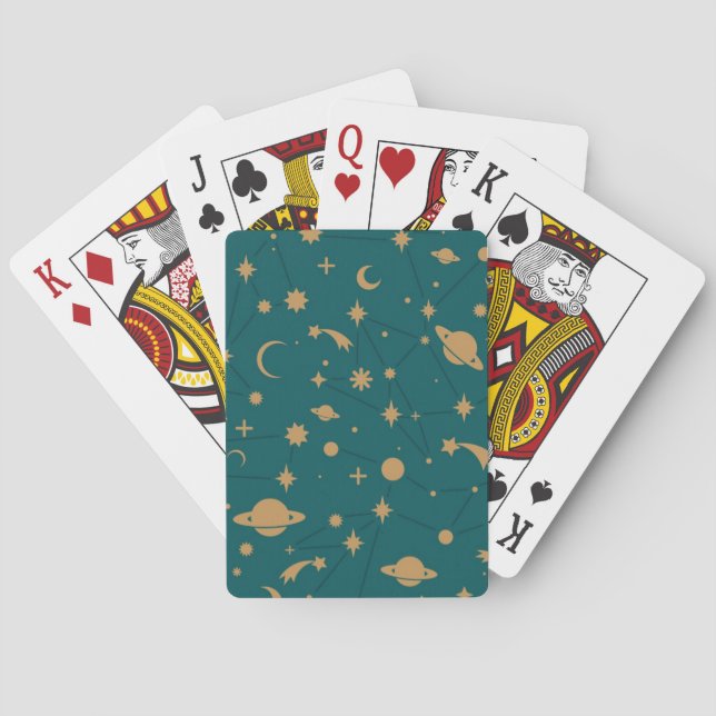 Space pattern poker cards (Back)