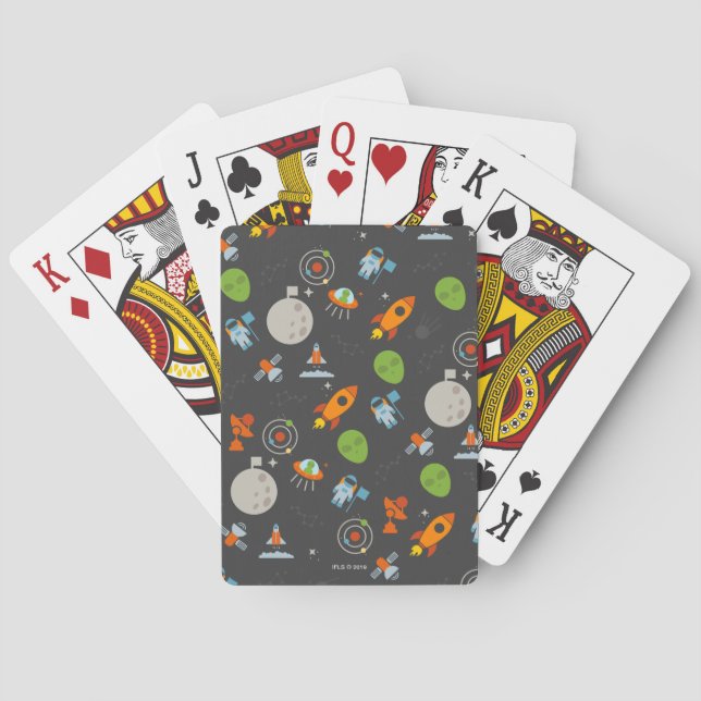 Space Pattern Poker Cards (Back)
