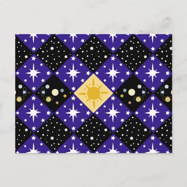 Space Pattern Postcard (Front)