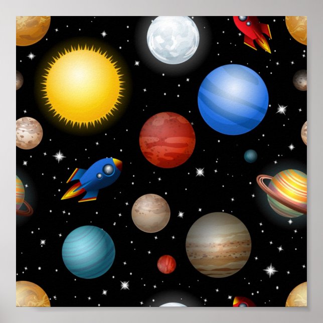 Space pattern poster (Front)