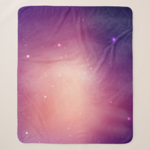 Space pattern sherpa blanket