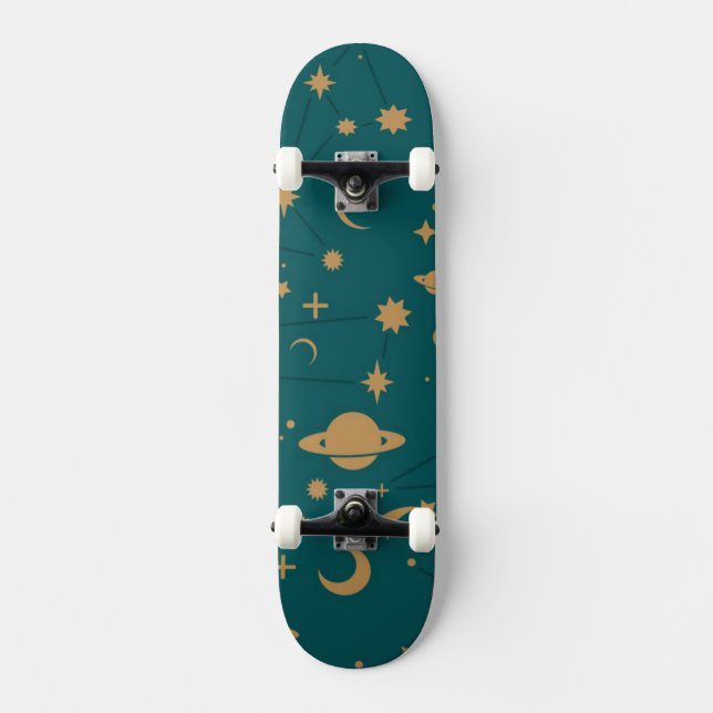 Space pattern skateboard (Front)