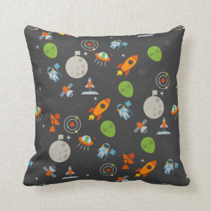 Space Pattern Throw Pillow