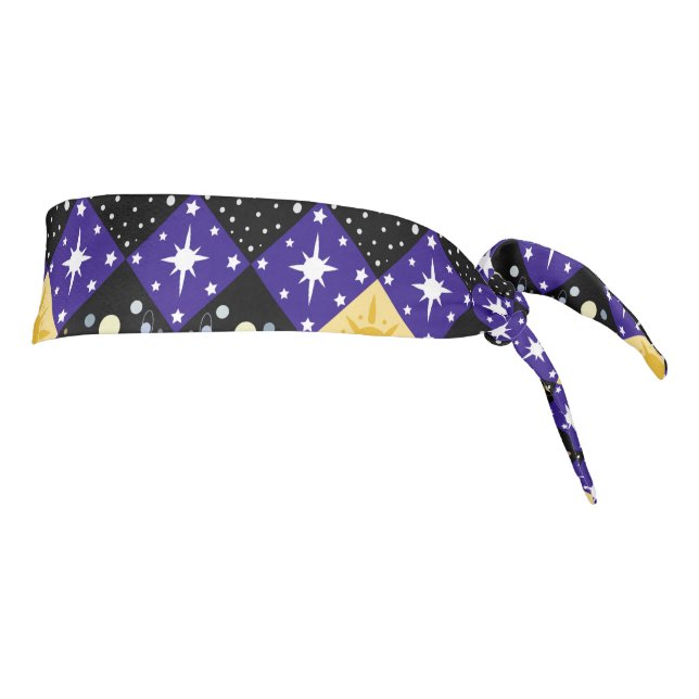 Space Pattern Tie Headband (Rotate 90)