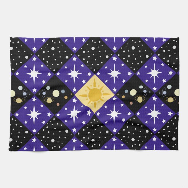Space Pattern Towel (Horizontal)