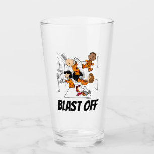 SPACE   Peanuts Gang in Space Glass