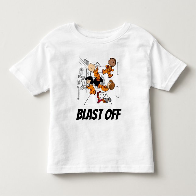 SPACE | Peanuts Gang in Space Toddler T-shirt (Front)