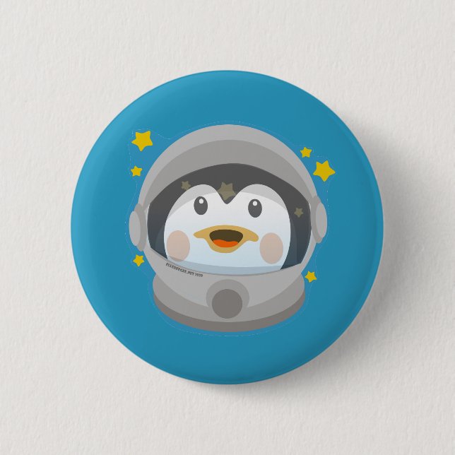 Space Penguin Button (Front)