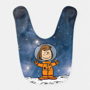 SPACE   Peppermint Patty Astronaut Baby Bib