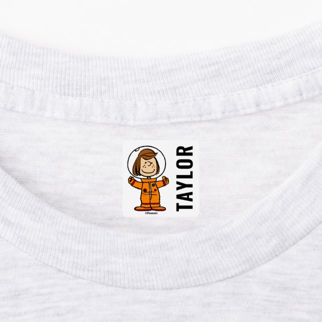 SPACE | Peppermint Patty Astronaut Kids' Labels (Affixed)