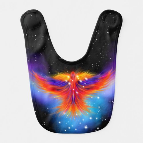 Space Phoenix Nebula Baby Bib