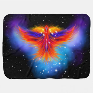 Space Phoenix Nebula Baby Blanket