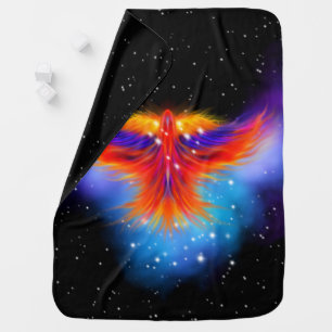 Space Phoenix Nebula Baby Blanket