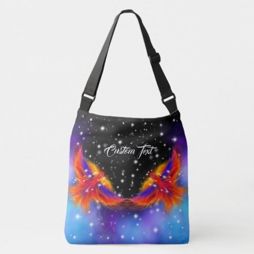 Space Phoenix Nebula Crossbody Bag
