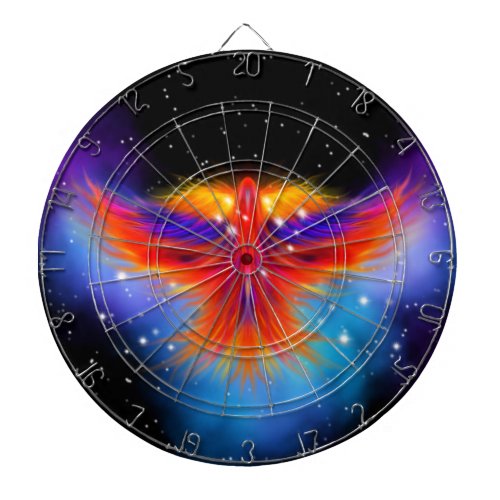 Space Phoenix Nebula Dart Board