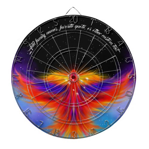Space Phoenix Nebula Dart Board