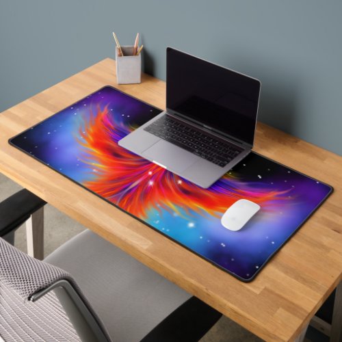 Space Phoenix Nebula Desk Mat