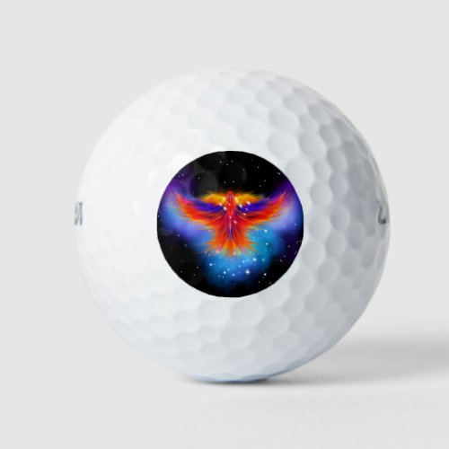 Space Phoenix Nebula Golf Balls
