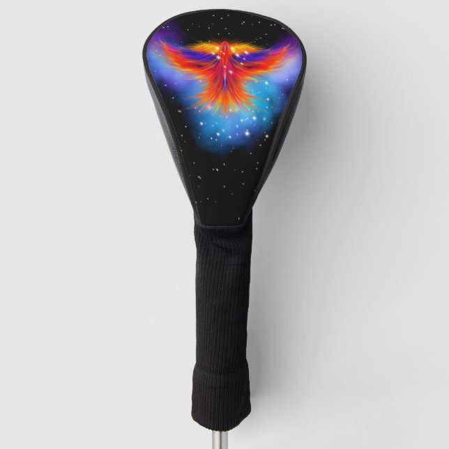 Space Phoenix Nebula Golf Head Cover (Front)