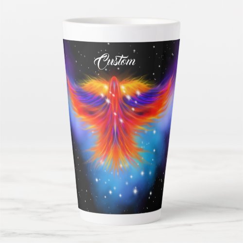 Space Phoenix Nebula Latte Mug