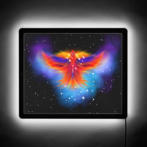 Space Phoenix Nebula LED Sign